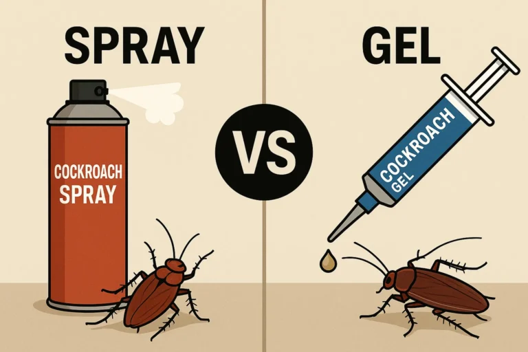 바퀴벌레 퇴치 스프레이와 겔, 무엇이 더 효과적일까