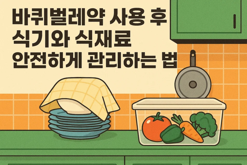 바퀴벌레약 사용 후 식기와 식재료 안전하게 관리하는 법