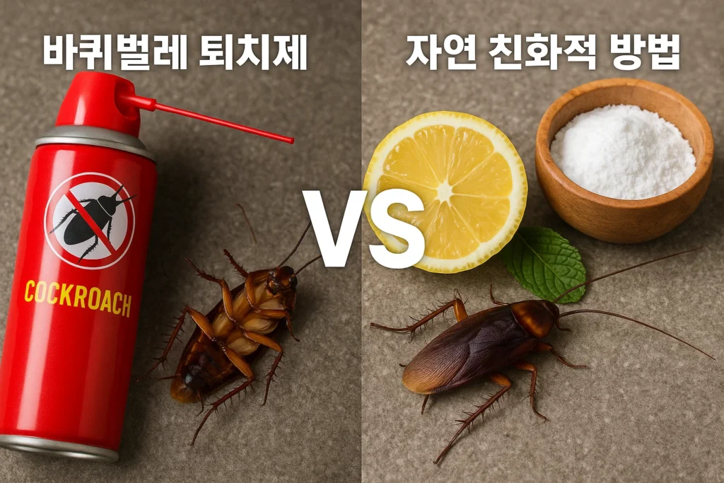 바퀴벌레 퇴치제와 자연 친화적 방법 비교