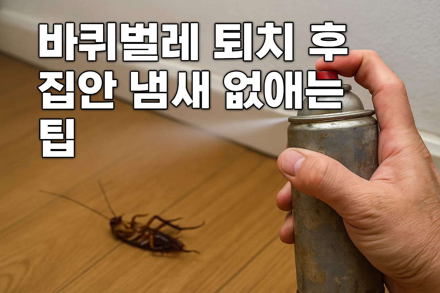 바퀴벌레 퇴치 후 집안 냄새 없애는 팁